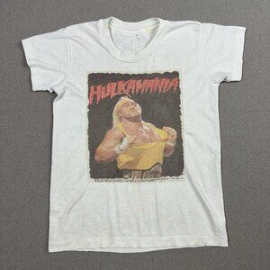 Vintage Hulk Hogan 1990 Hulkamania Wrestling WCW WWE WWF Rare Shirt 15x20”